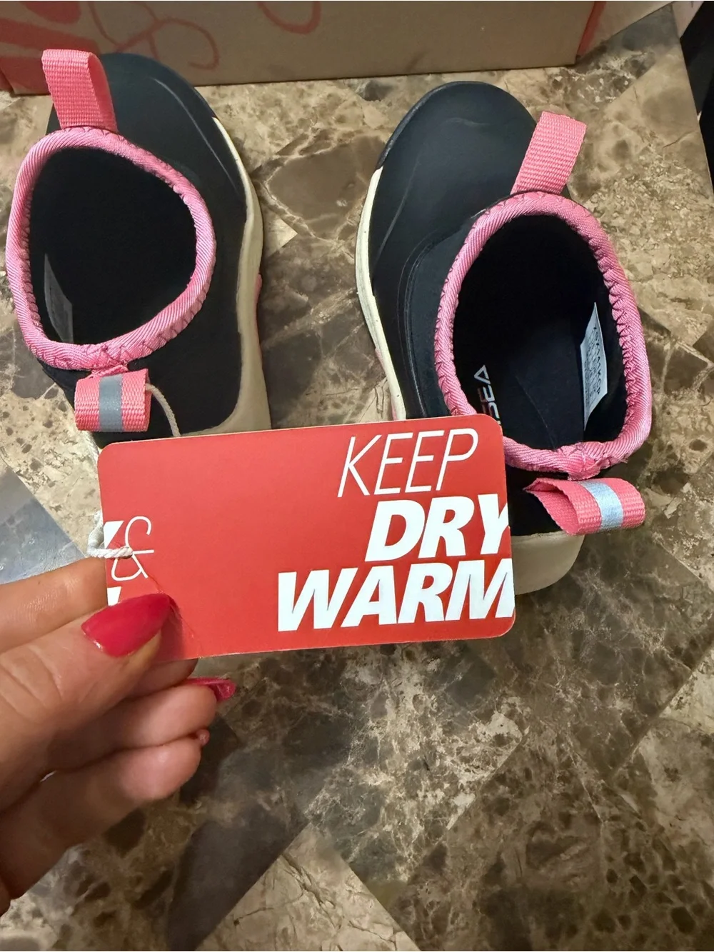 Little girls HISEA Ankle Supporting Waterproof Sneakers